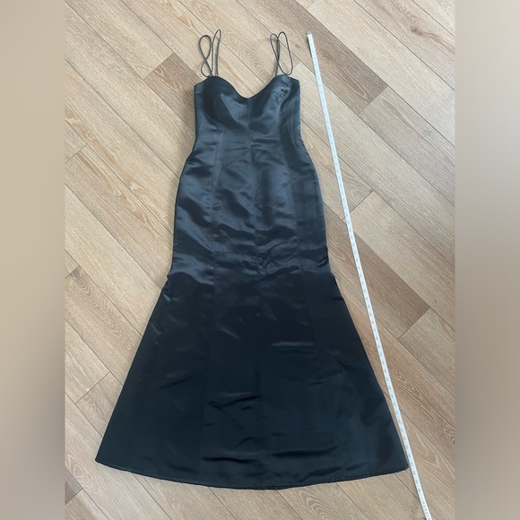 Vintage 1990's style Matthew Eager black gown size 12 - Picture 2 of 9